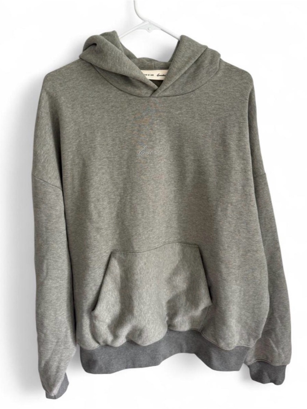 Fear of God Olive Gray Pullover Hoodie